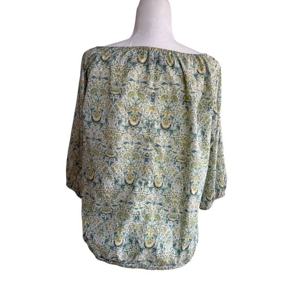 Liberty Art Fabrics For J.Crew Womens Floral Boho Peasant Blouse Small - Picture 3 of 6
